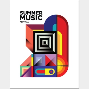 Summer Music Festival Posters and Art